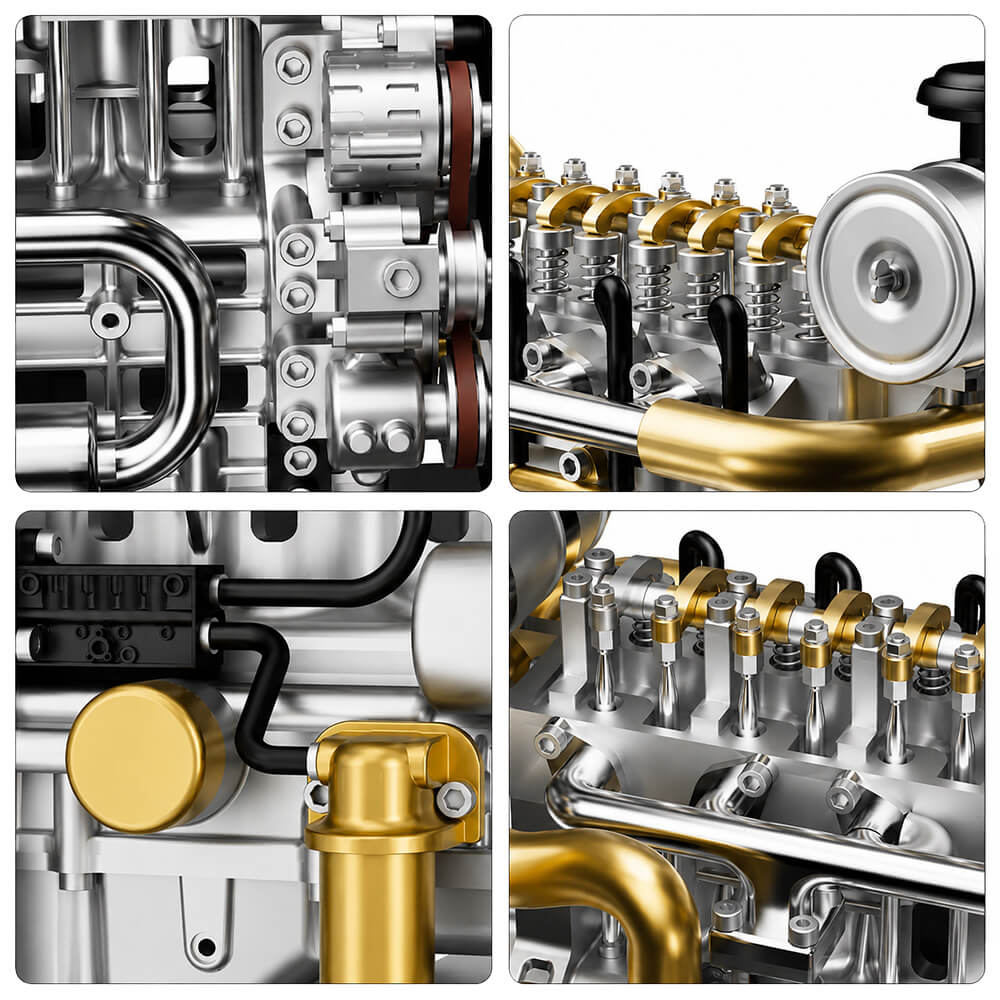 Classic Diesel Engine - Metal Construction Set
