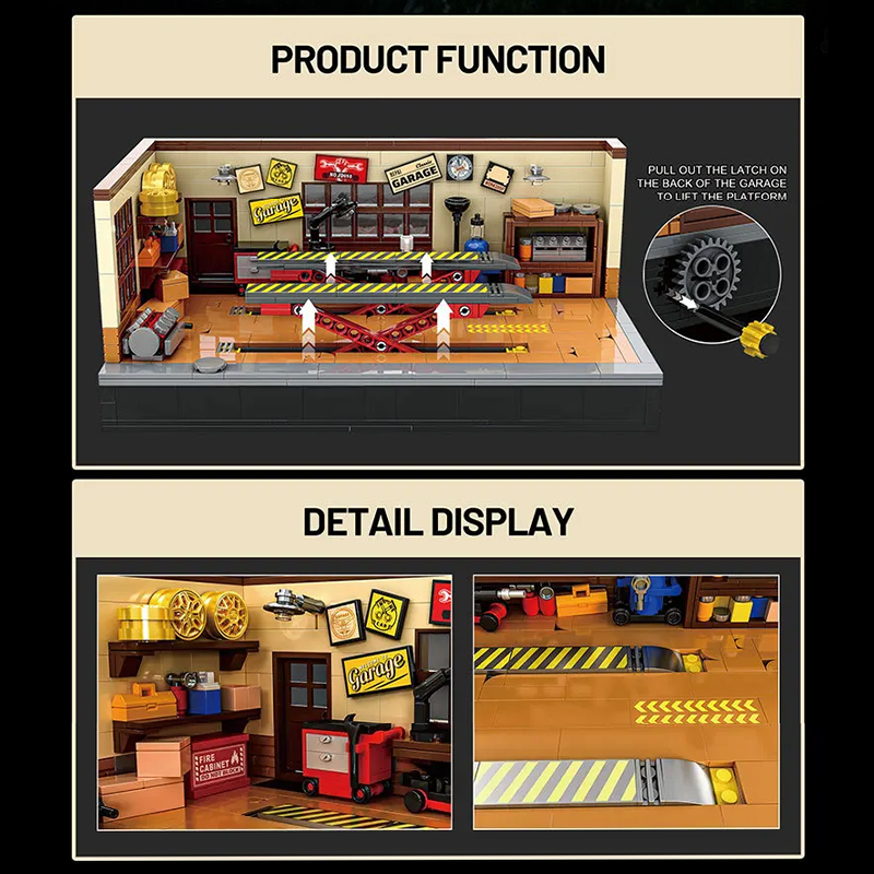 Retro Auto Repair Shop 749pcs