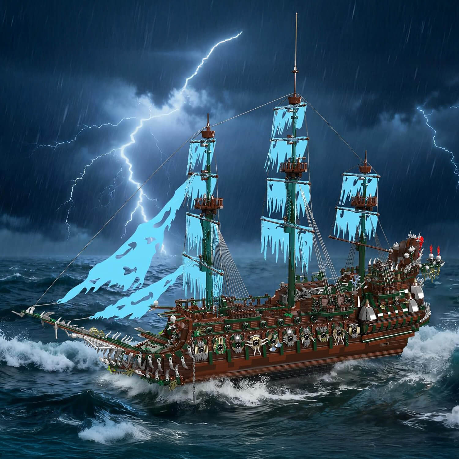 The Largest Ever Ghost Pirate Ship 6848pcs