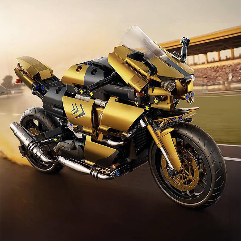 Metallic Gold Sports Bike 544pcs