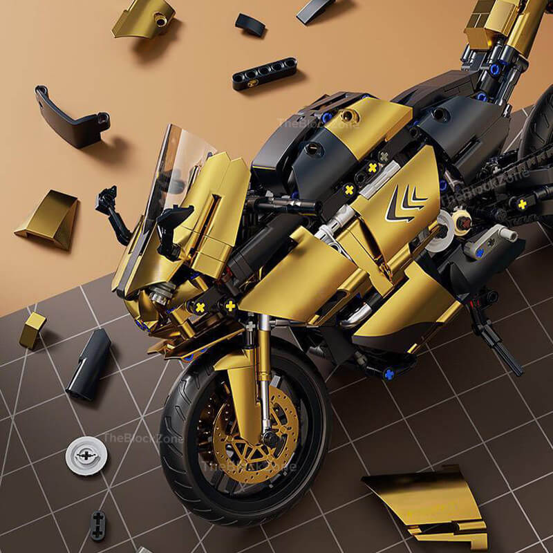 Metallic Gold Sports Bike 544pcs