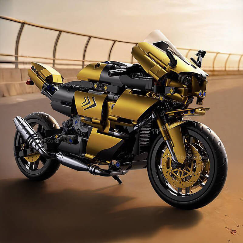 Metallic Gold Sports Bike 544pcs