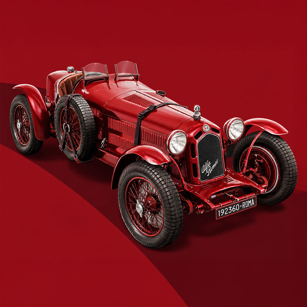 Alfa Romeo 8C2300 Roadster 1:12 Scale - Construction Set