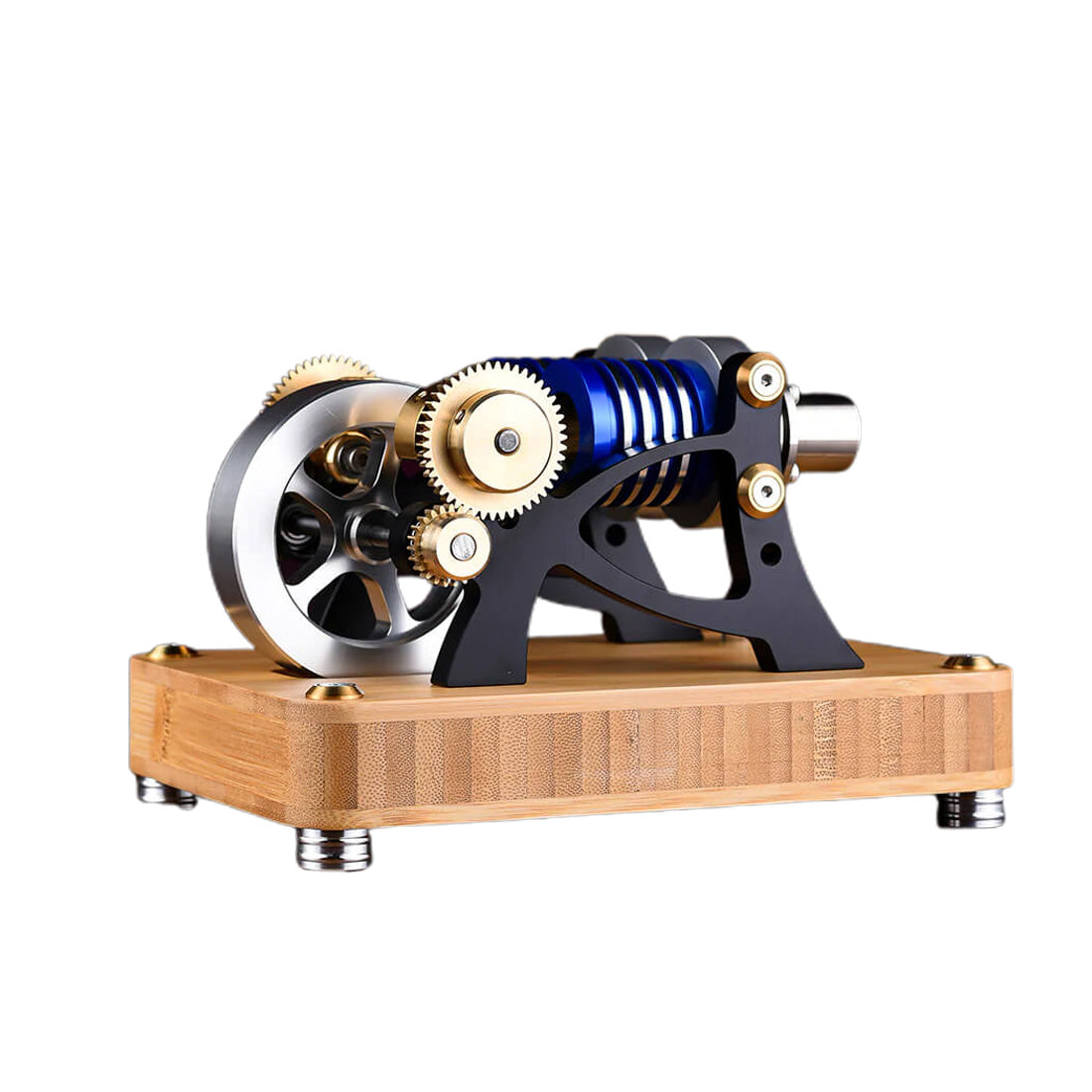 Horizontal Twin-Cylinder Stirling Engine - Metal Construction Set