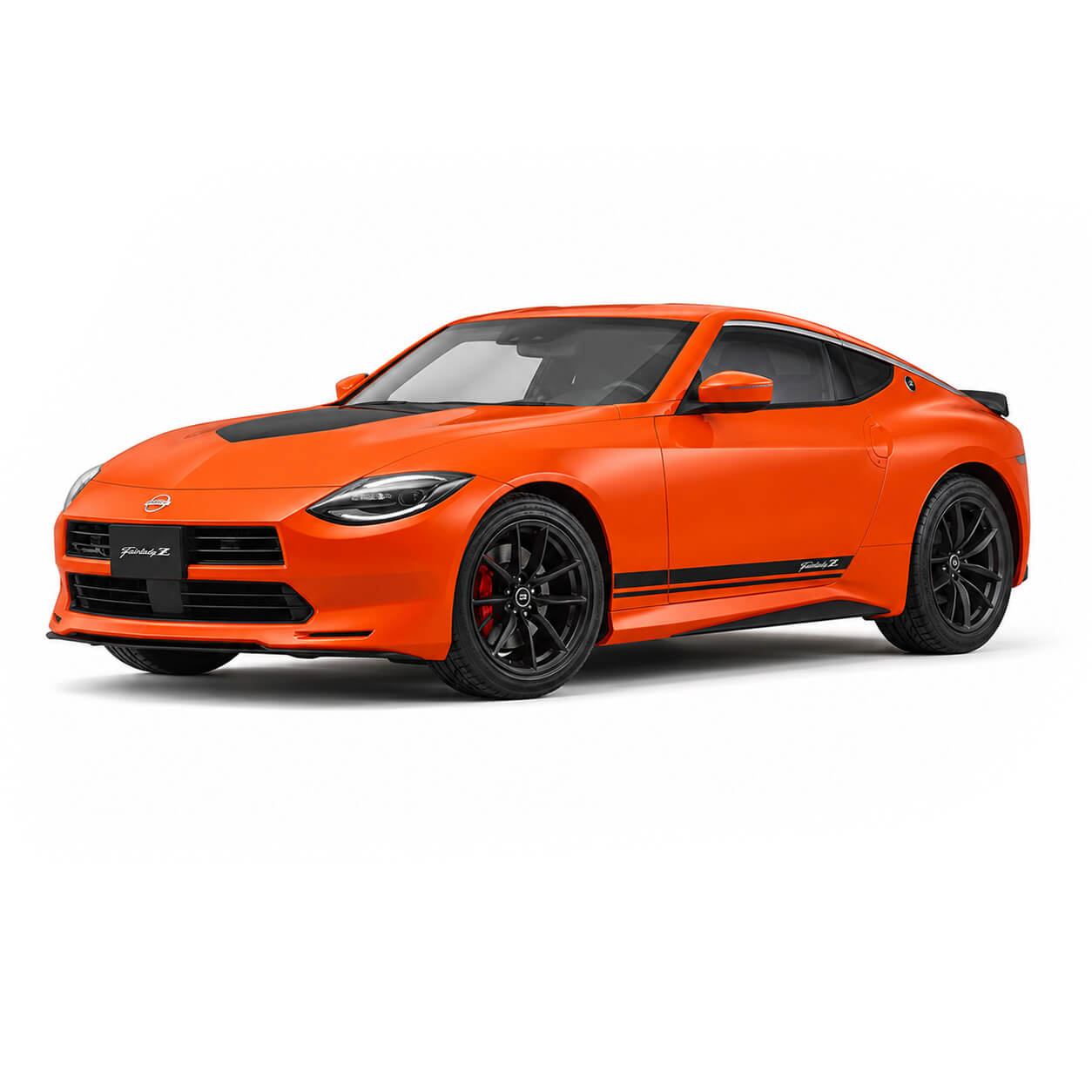Orange Nissan 400Z 1:24 Scale - Construction Set