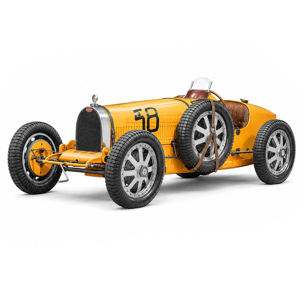Limited Edition Yellow Bugatti Type 35B 1:12 Scale - Construction Set