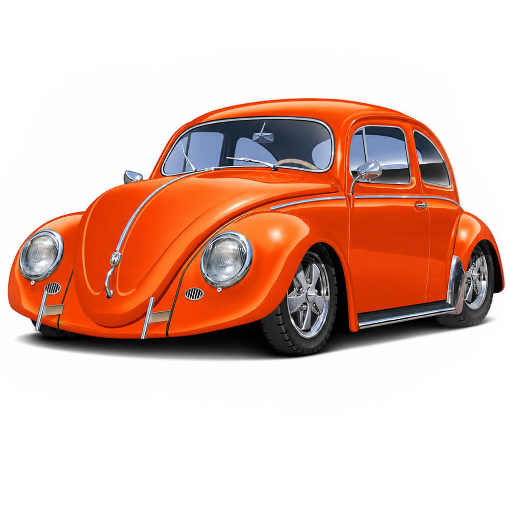 Tuned Classic Volkswagen Beetle 1:32 Scale - Construction Set
