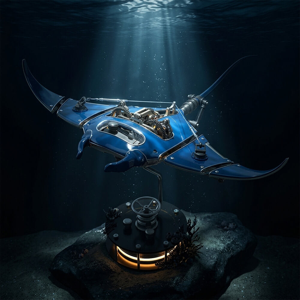 The Manta Ray Sea Guardian - Metal Construction Set