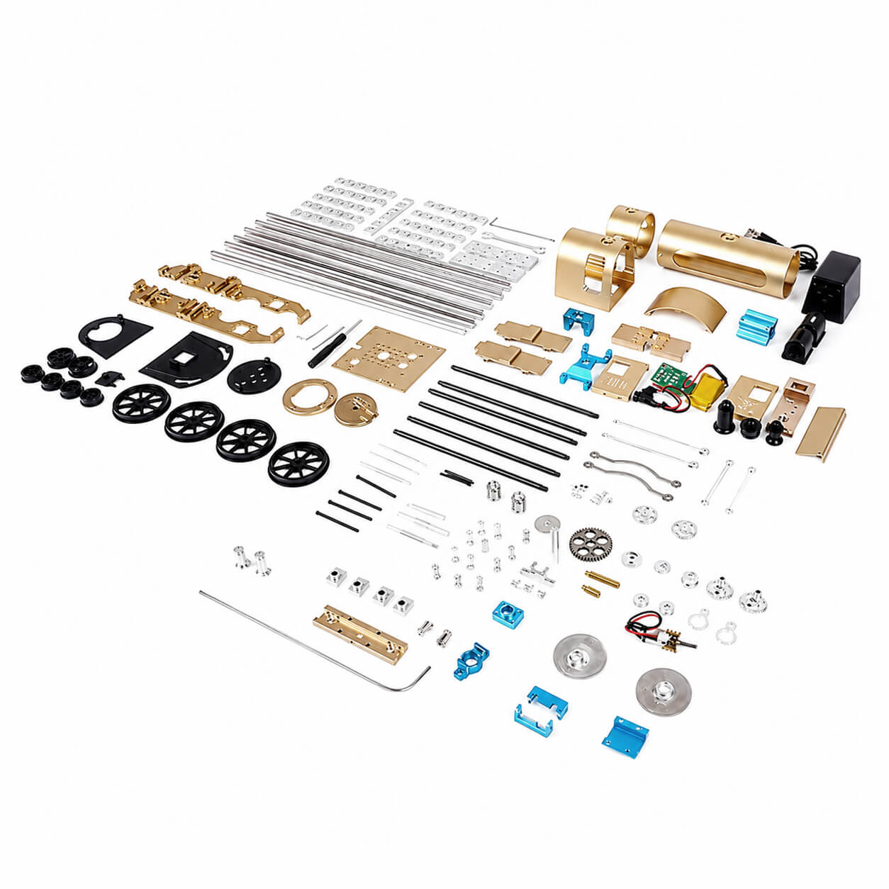 Steam Locomotive - Metal Construction Set