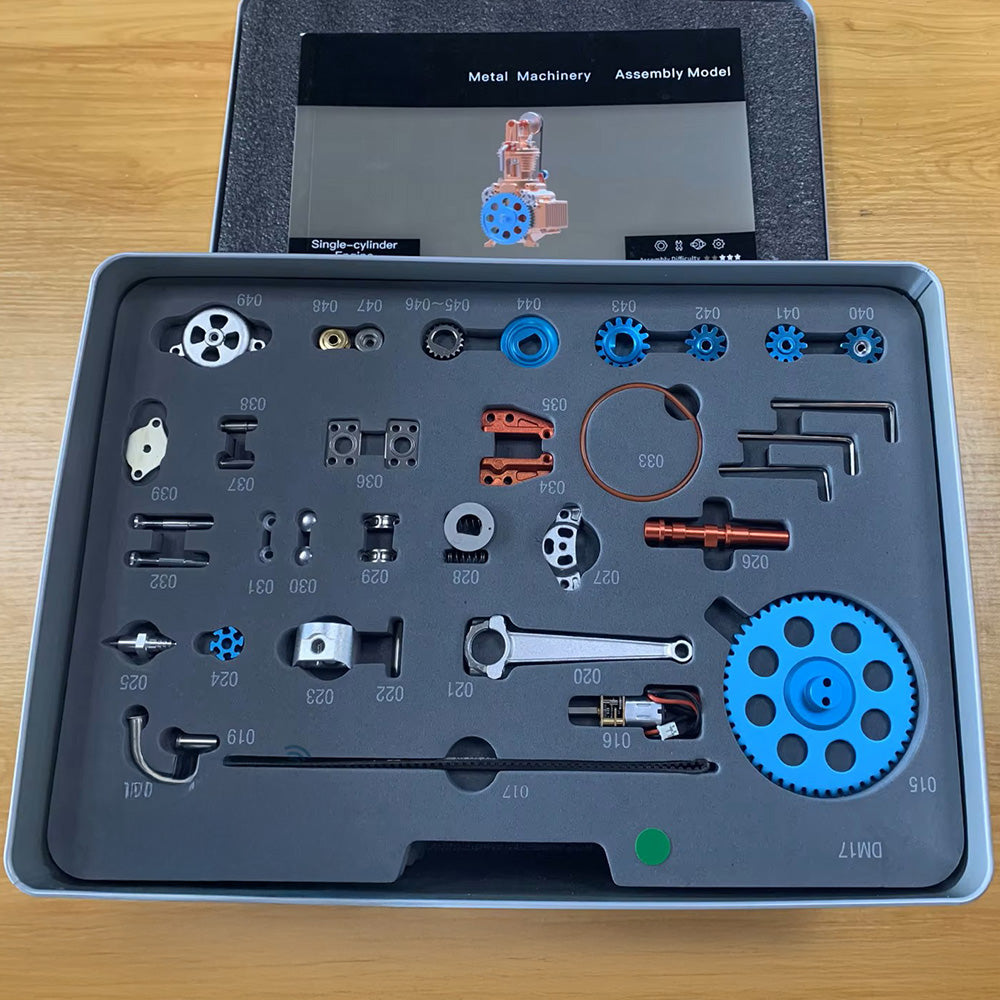 Single Cylinder Engine - Metal Construction Set