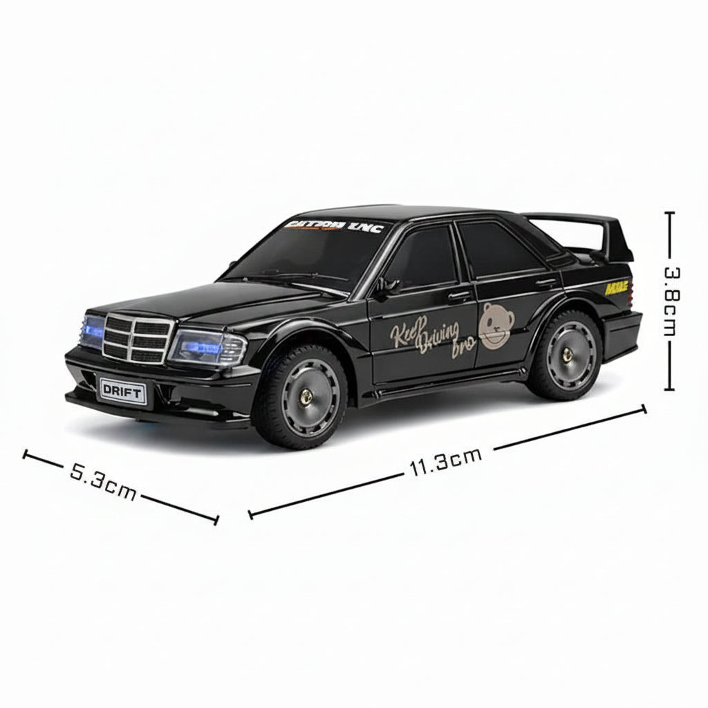 Drifting Black German Track Car