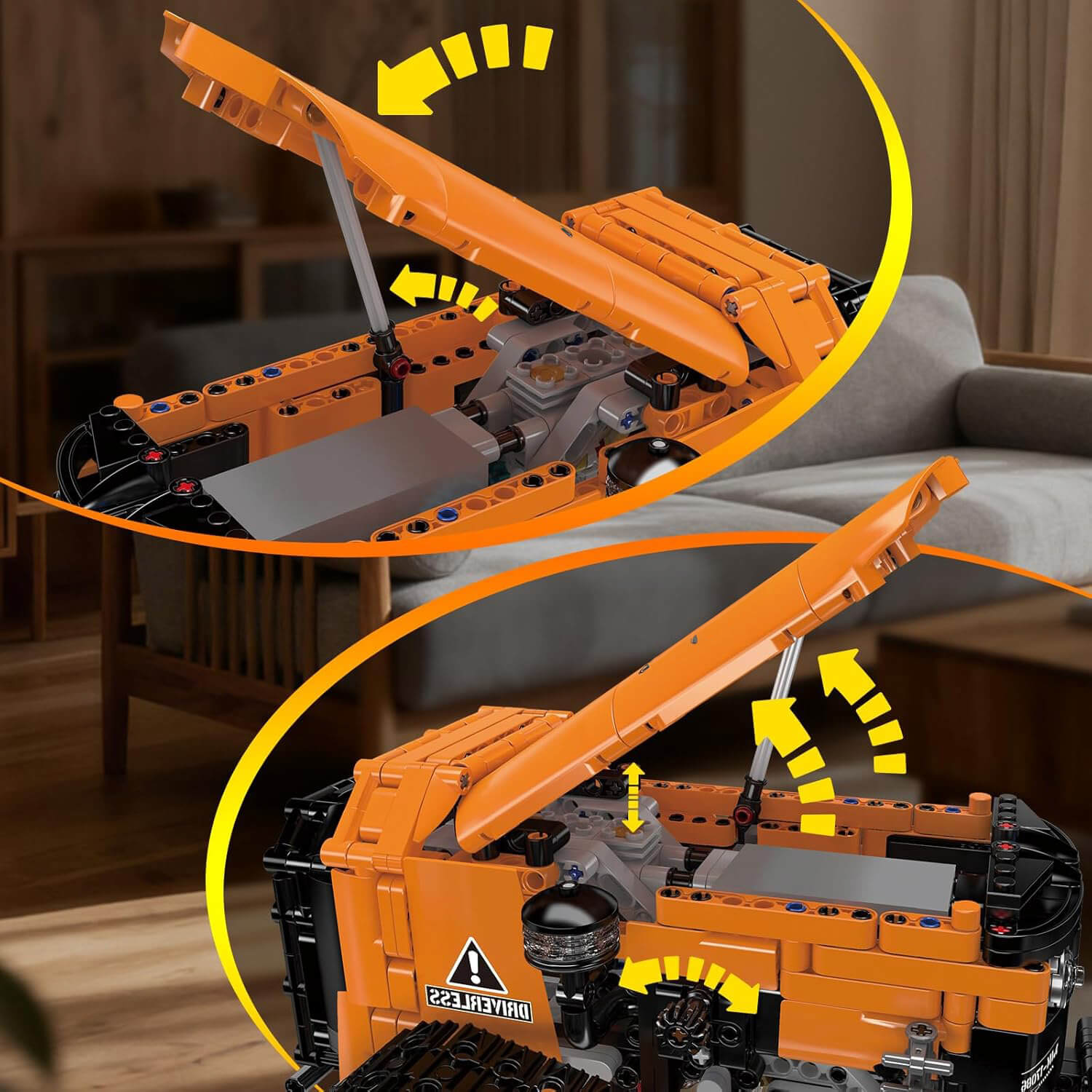 Remote Controlled Reclaiming Crawler 1649pcs