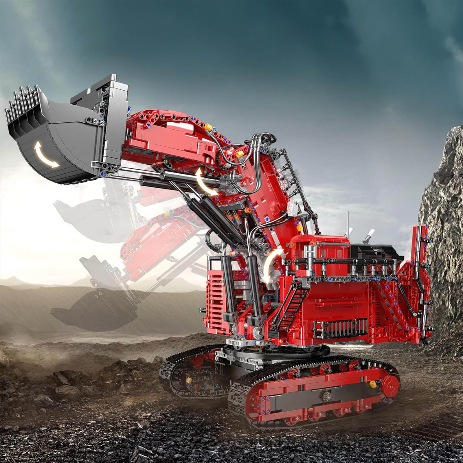 Remote Controlled Heavy Duty Excavator 4766pcs