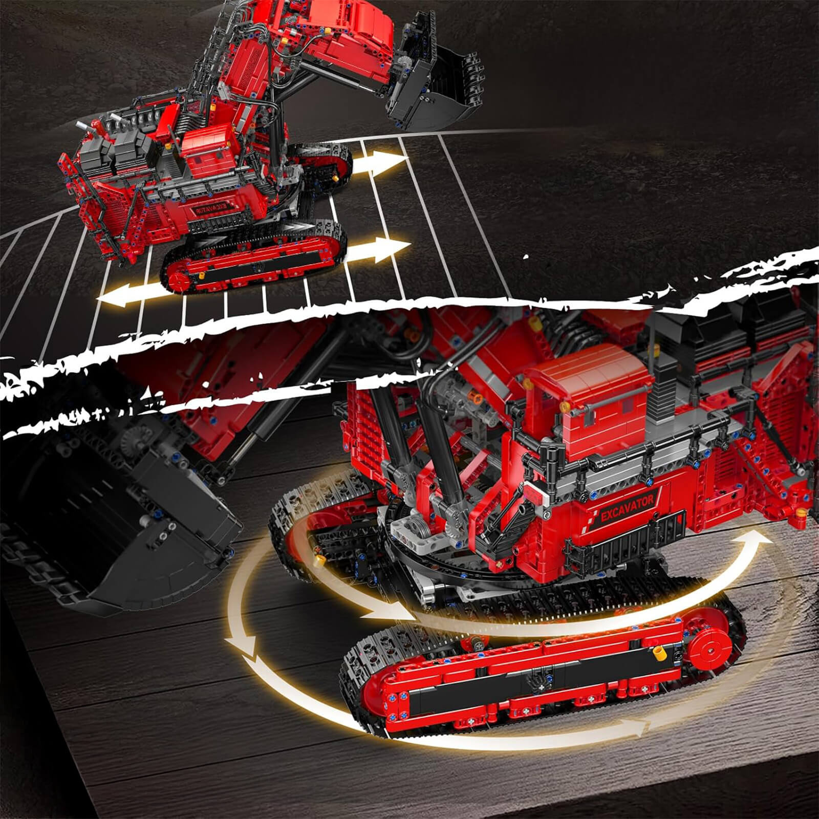Remote Controlled Heavy Duty Excavator 4766pcs