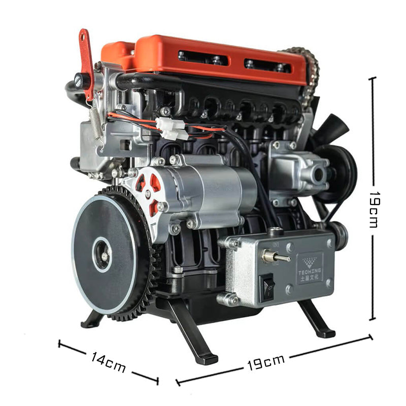 Classic Inline 4 Engine - Metal Construction Set