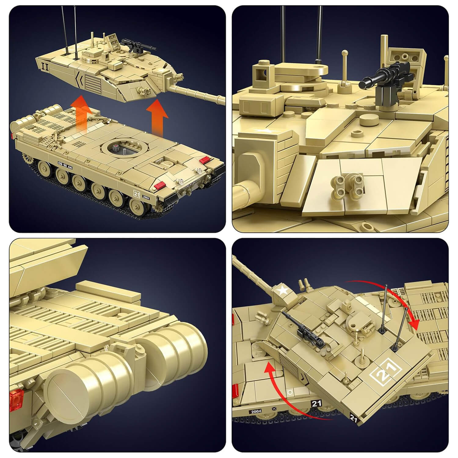 Remote Controlled Challenger 2 Tank 1126pcs