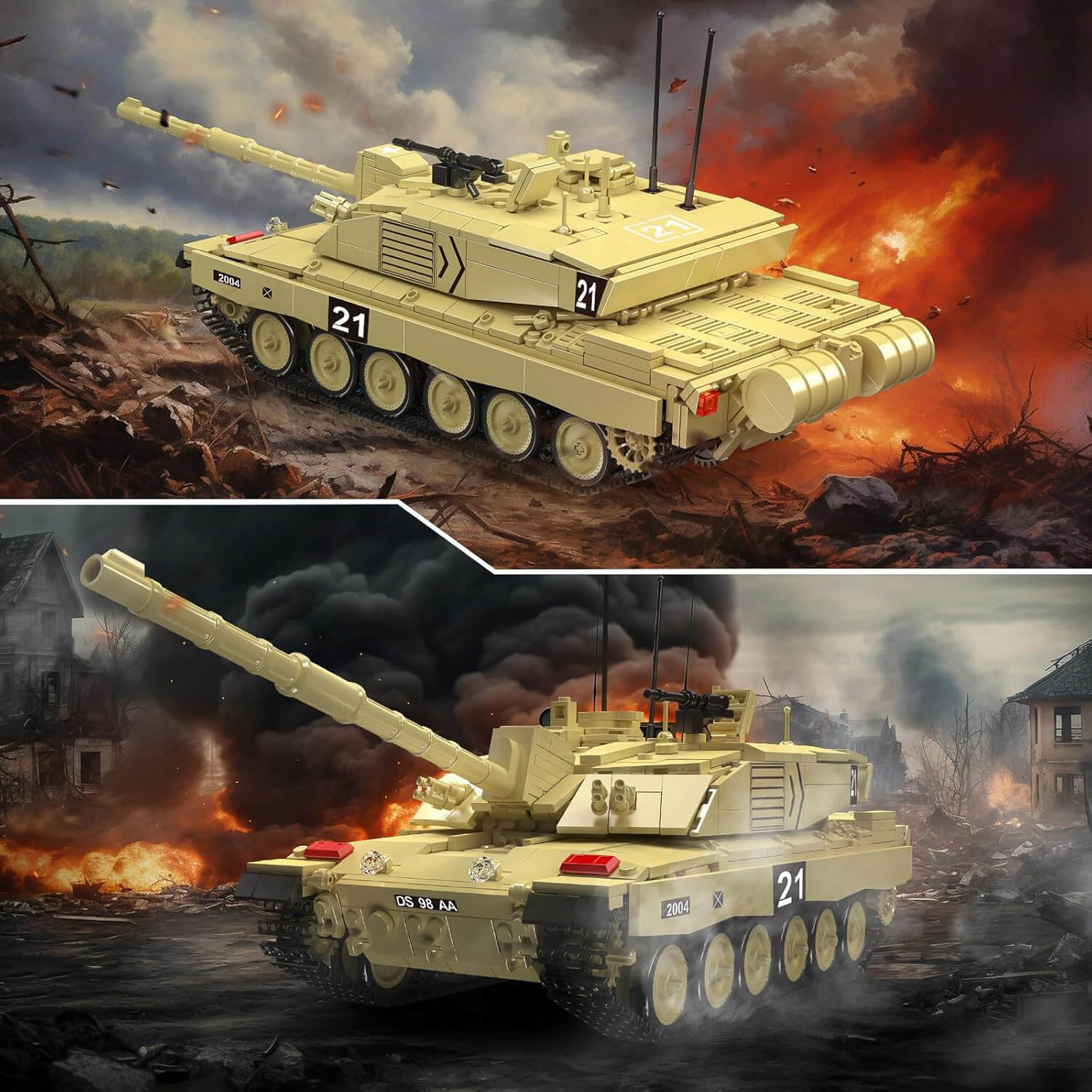 Remote Controlled Challenger 2 Tank 1126pcs