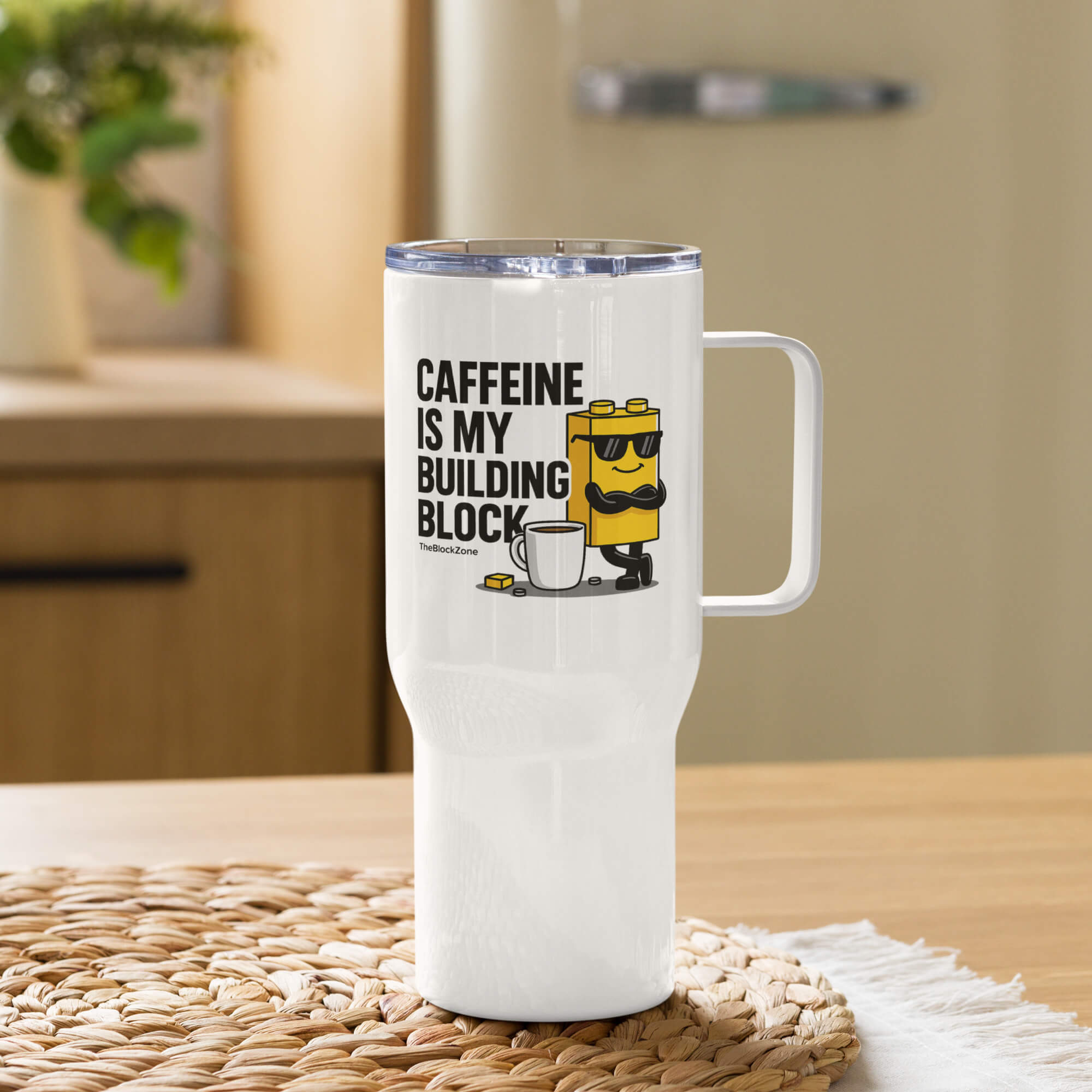 Caffeine is my Building Block Travel Mug