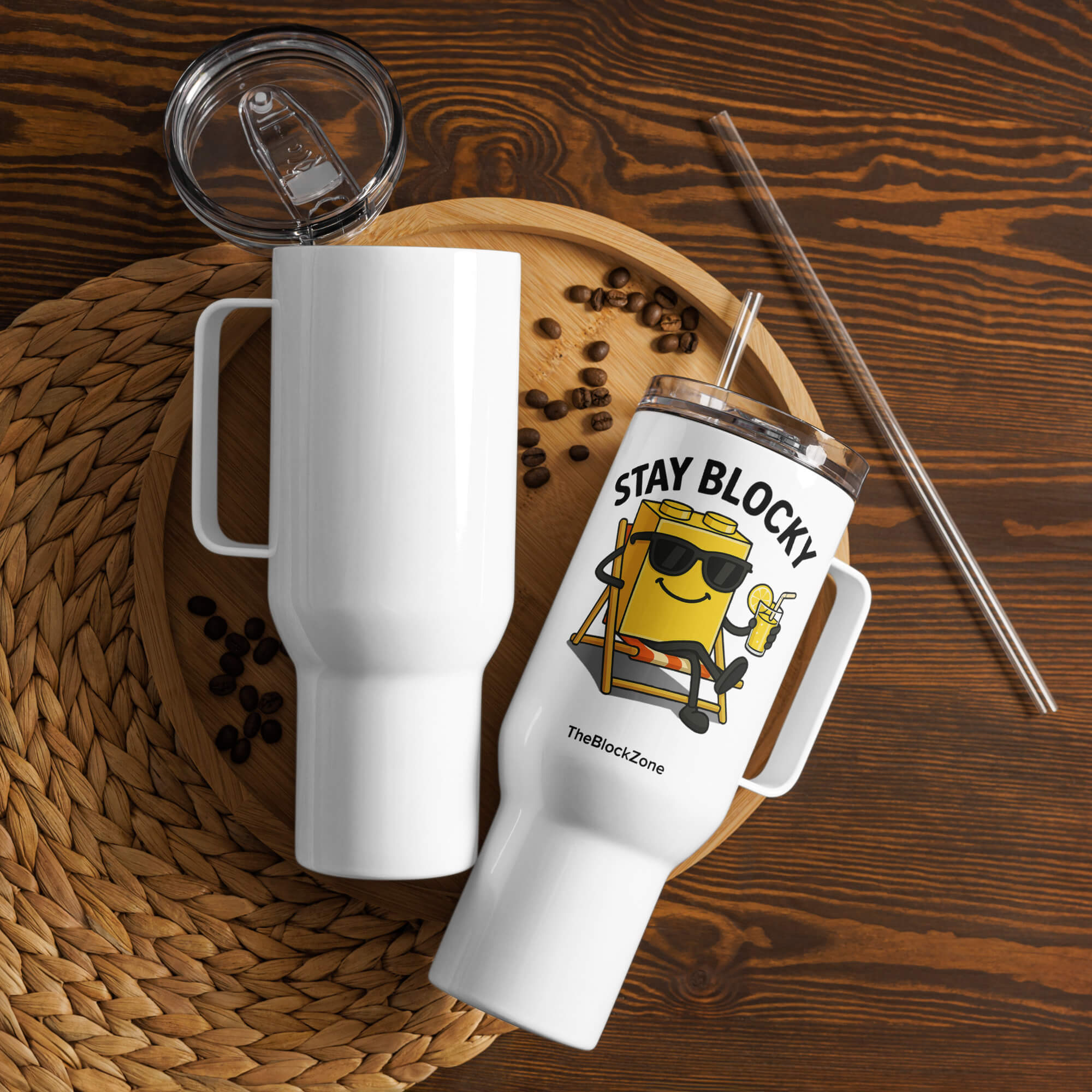 Stay Blocky Travel Mug
