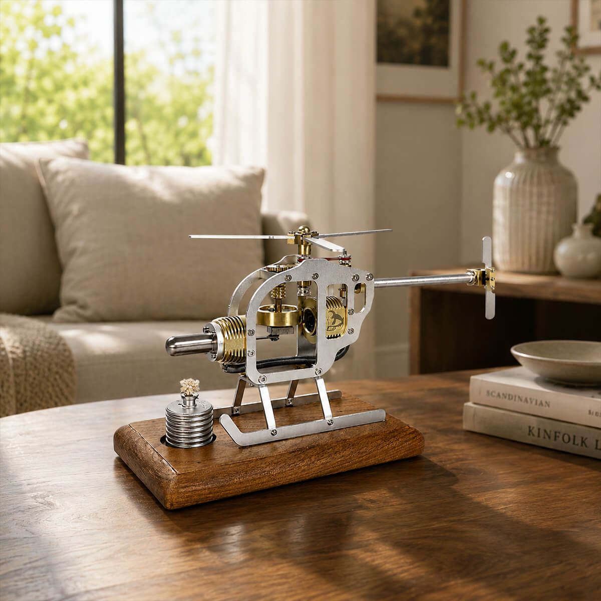 The Stirling Helicopter - Metal Construction Set