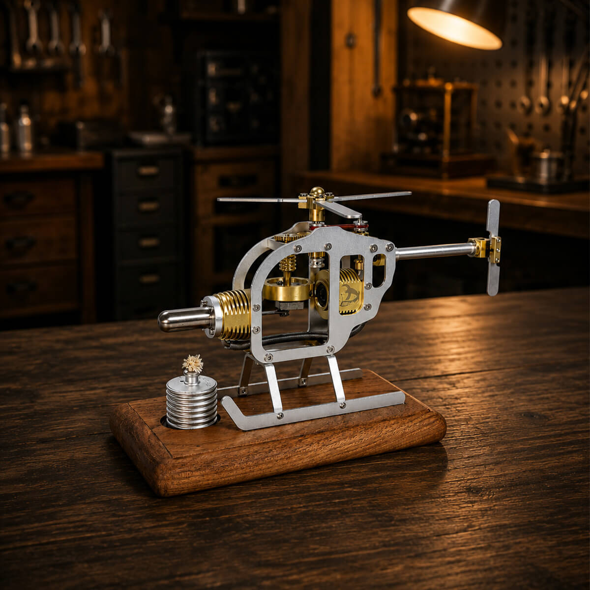 The Stirling Helicopter - Metal Construction Set
