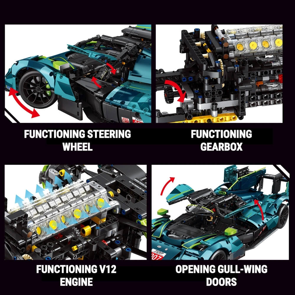 Remote Controlled 24h British Hypercar 3068pcs