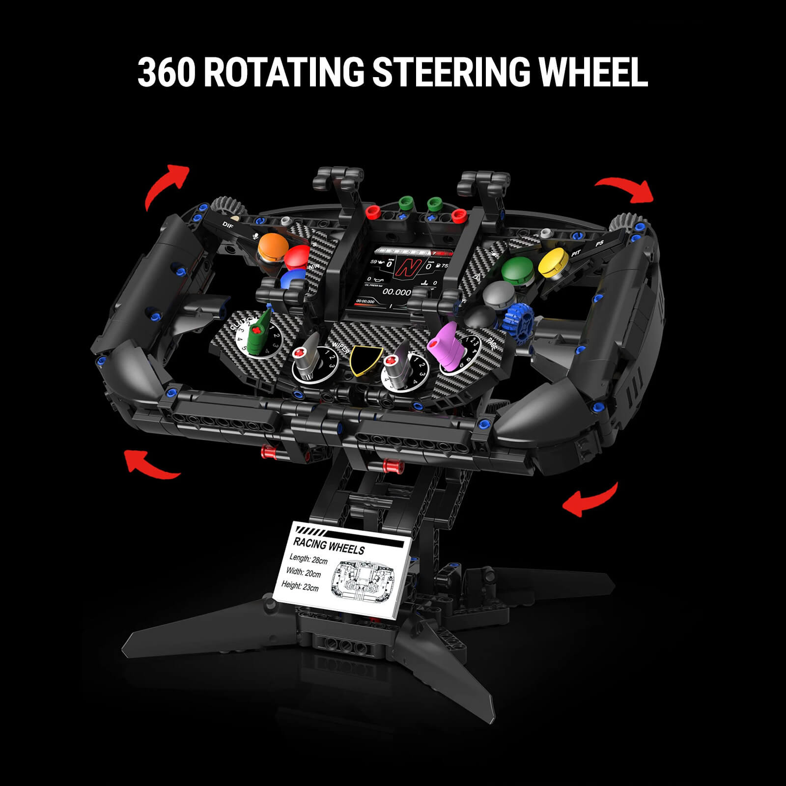 1:1 Italian Bull Racing Steering Wheel 866pcs