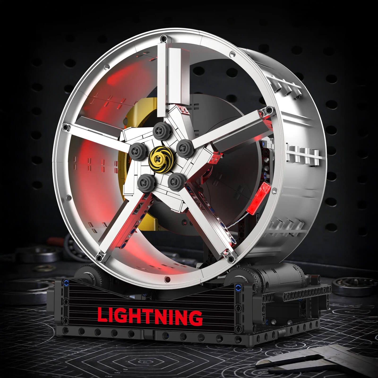 Motorised Supercar Wheel Display 577pcs