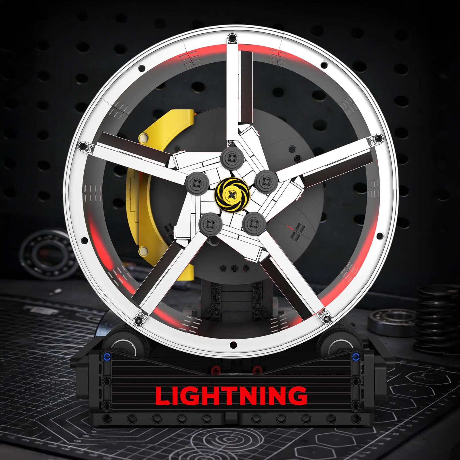 Motorised Supercar Wheel Display 577pcs