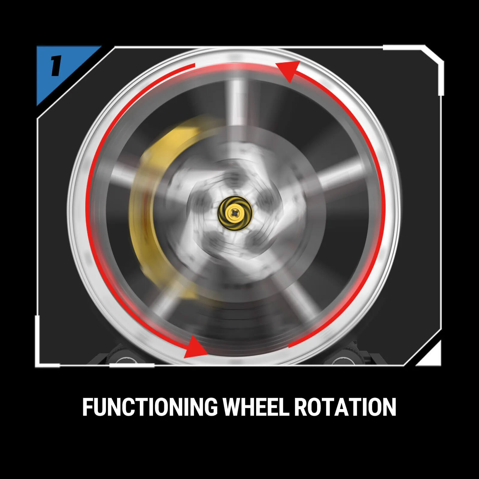 Motorised Supercar Wheel Display 577pcs