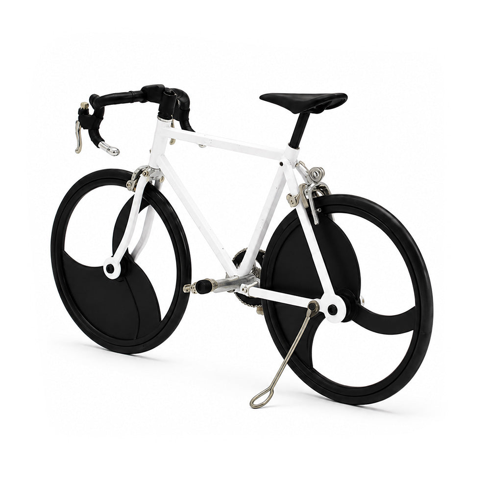 White Racing Bicycle - Metal Construction Set