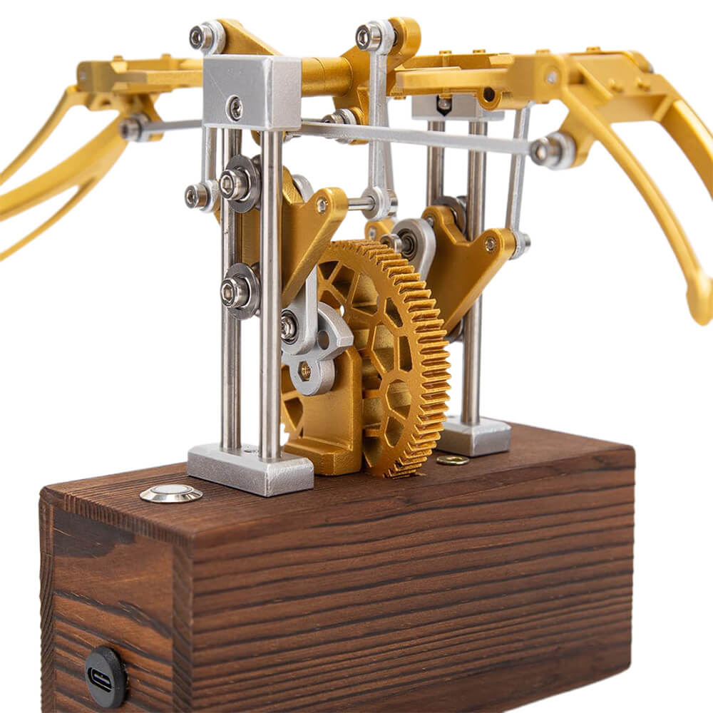 Mechanical Golden Ornithopter - Metal Construction Set