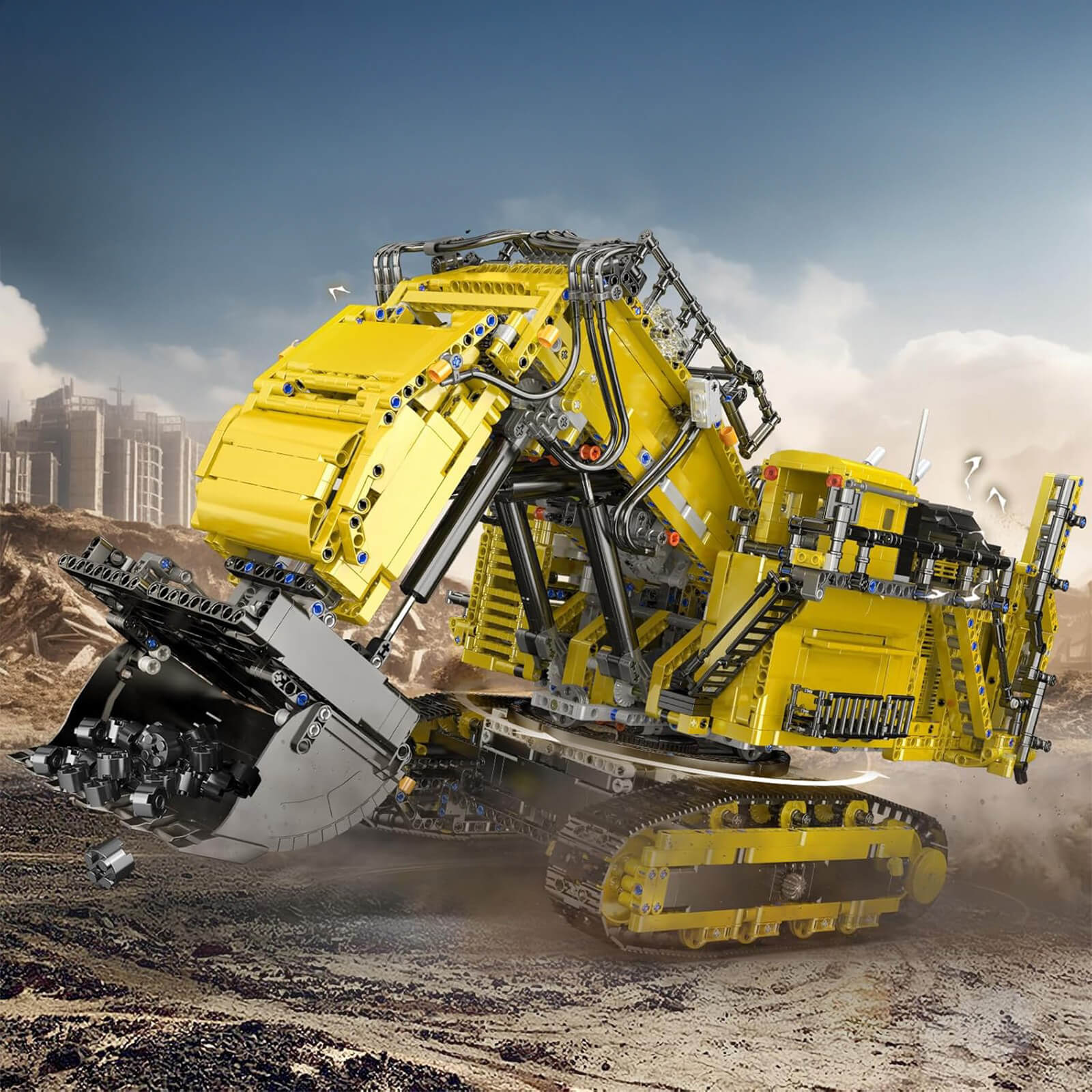 Remote Controlled Heavy Duty Excavator 4766pcs