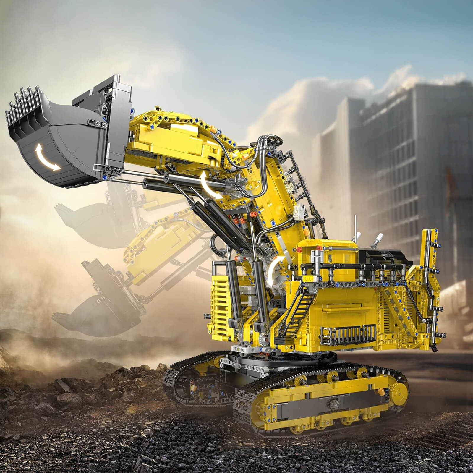 Remote Controlled Heavy Duty Excavator 4766pcs