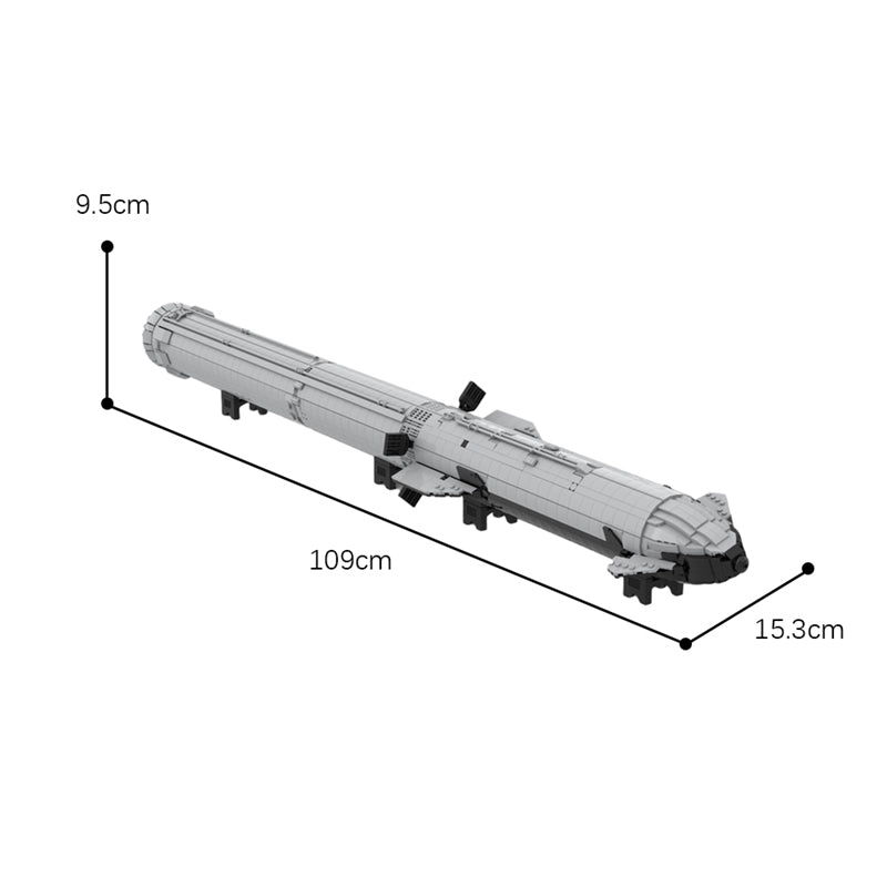 109cm Starship & Super Heavy 3185pcs