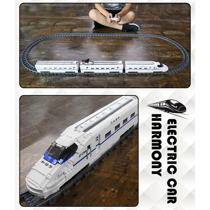 Remote Controlled Passenger Train 1808pcs