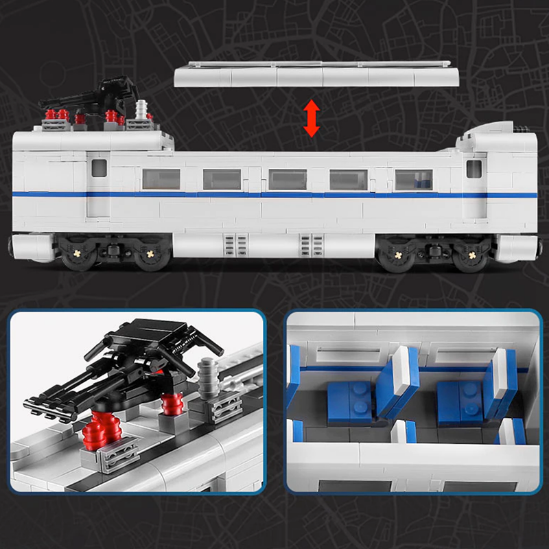 Remote Controlled Passenger Train 1808pcs