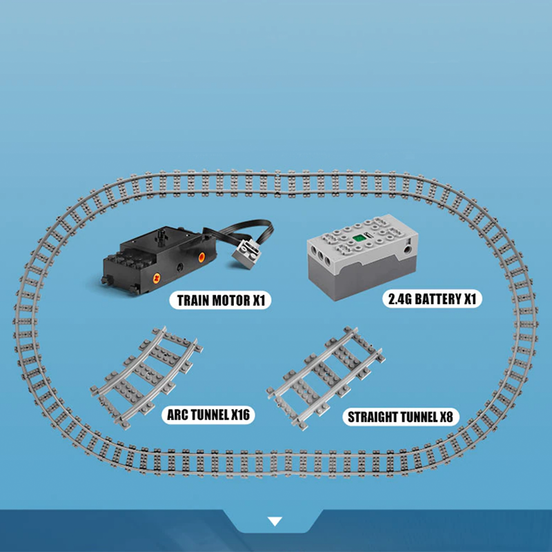 Remote Controlled Passenger Train 1808pcs