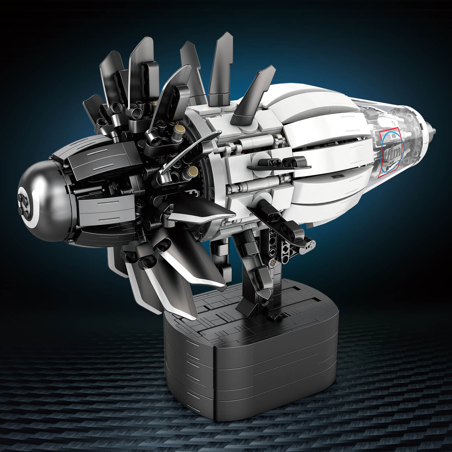 Motorised Aircraft Engine 1350pcs