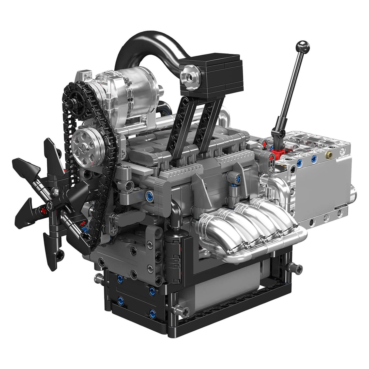 Motorised Rotary Engine 1129pcs