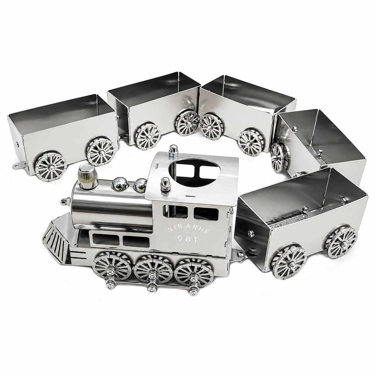 Steam Freight Train - Metal Construction Set