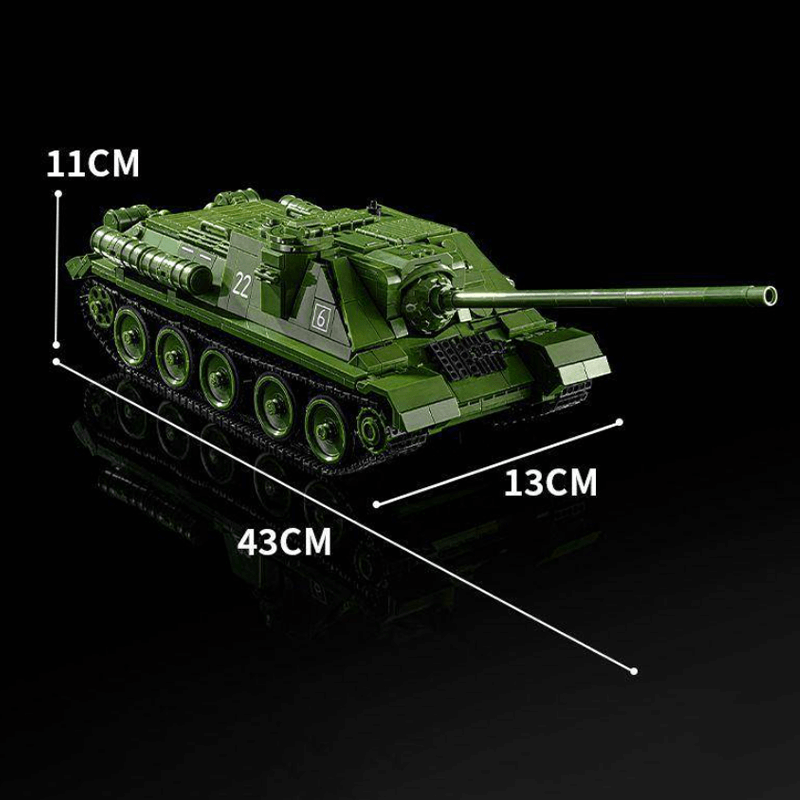 Remote Controlled SU-100 Tank Destroyer 1700pcs