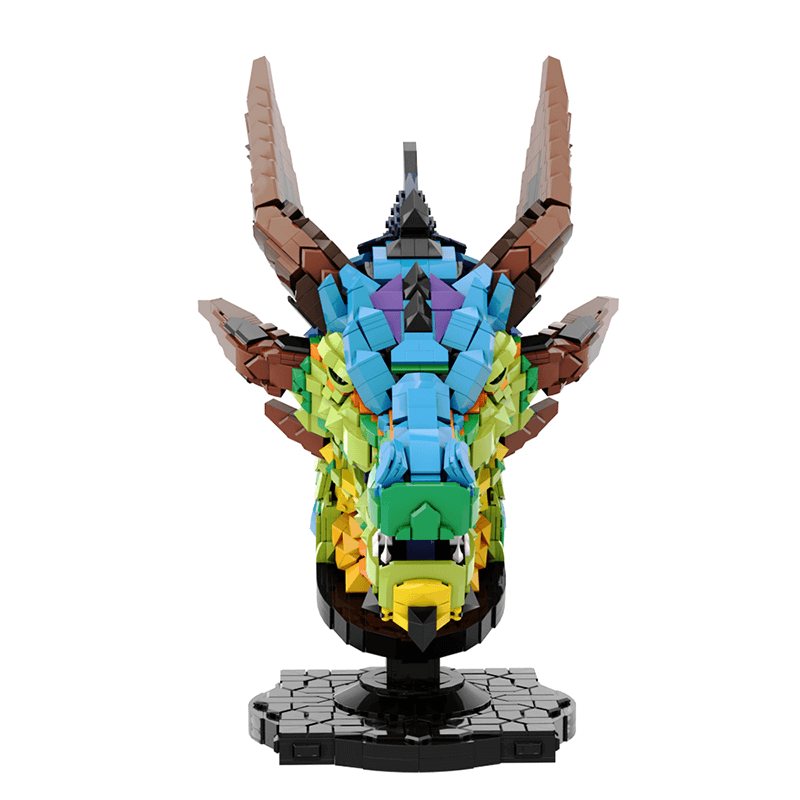 Rainbow Dragon Head 2581pcs