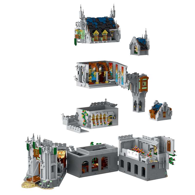 European Medieval Castle 8602pcs