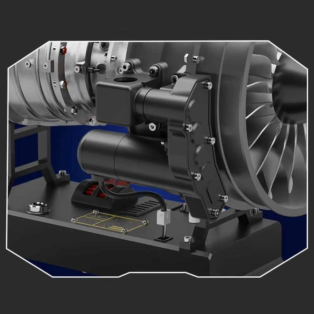 Aircraft Turbofan Engine - Metal Construction Set