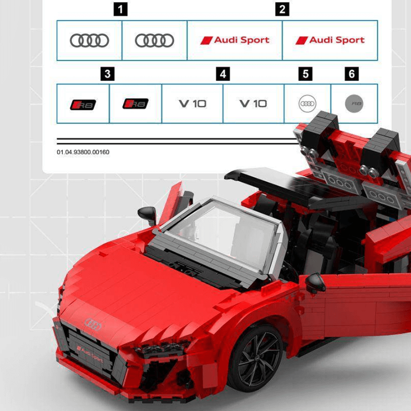 Audi R8 Spyder 1439pcs