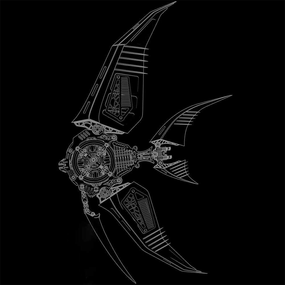 Abyss Angelfish - Metal Construction Set