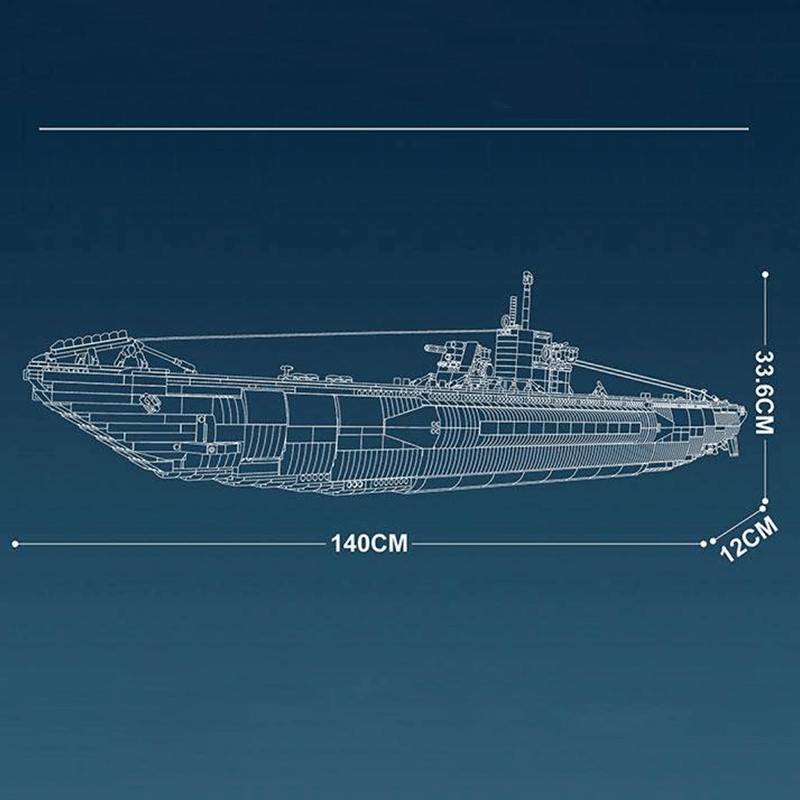 German U Boat 3986pcs