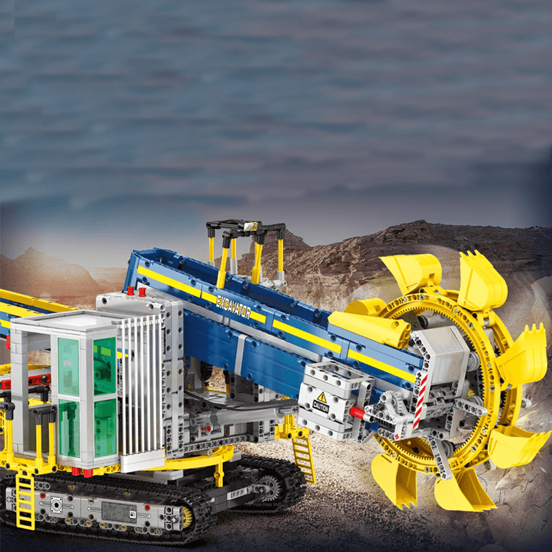 Remote Controlled Bucket Wheel Excavator 3187pcs