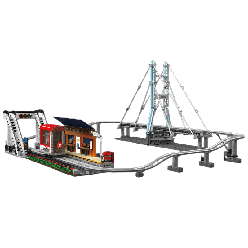 Motorised Monorail 1487pcs